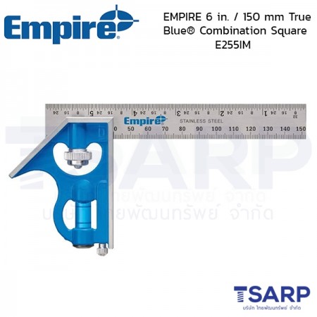 EMPIRE ฉากผสมพร้อมระดับน้ำขนาด 6 นิ้ว Heavy Duty Pocket Combination Square รุ่น EF-255IM