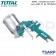 TOTAL กาพ่นสีหงาย HVLP ขนาด 400 ซีซี รุ่น TAT10402 