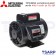 MITSUBISHI มอเตอร์ คอนเดนเซอร์สตาร์ท ไม่หุ้มมิด รุ่น SCL-QR กำลัง 1 แรงม้า (0.75 KW) 1 เฟส 220V 4P2 สาย IP22 