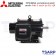 MITSUBISHI มอเตอร์ คอนเดนเซอร์สตาร์ท ไม่หุ้มมิด รุ่น SCL-QR กำลัง 3 แรงม้า (2.2 KW) 1 เฟส 220V 4P2 สาย IP22 