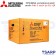 MITSUBISHI มอเตอร์ คอนเดนเซอร์สตาร์ท ไม่หุ้มมิด รุ่น SCL-QR กำลัง 3 แรงม้า (2.2 KW) 1 เฟส 220V 4P2 สาย IP22 